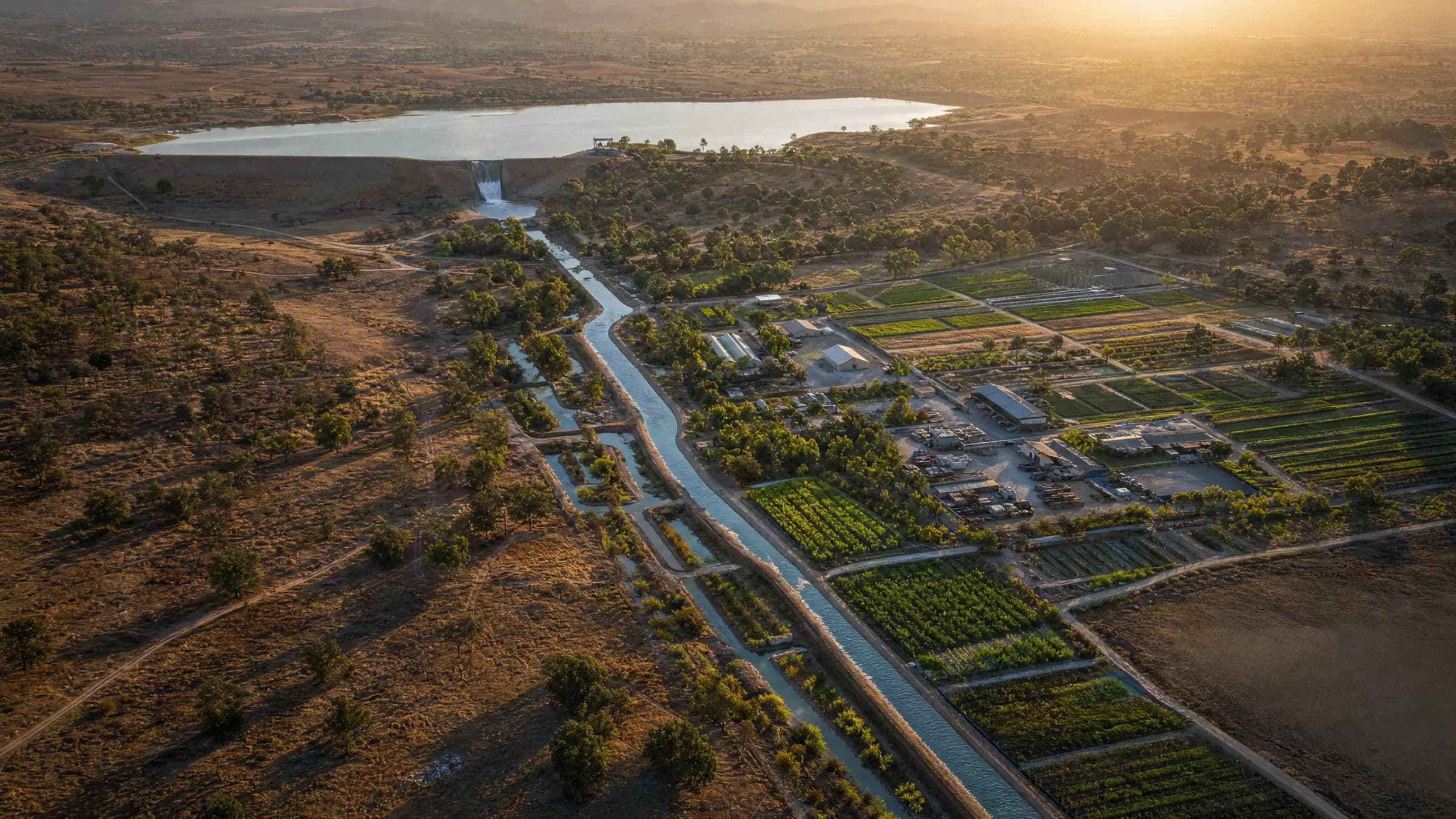 Irrigation channels directing capital into productive fields and new growth