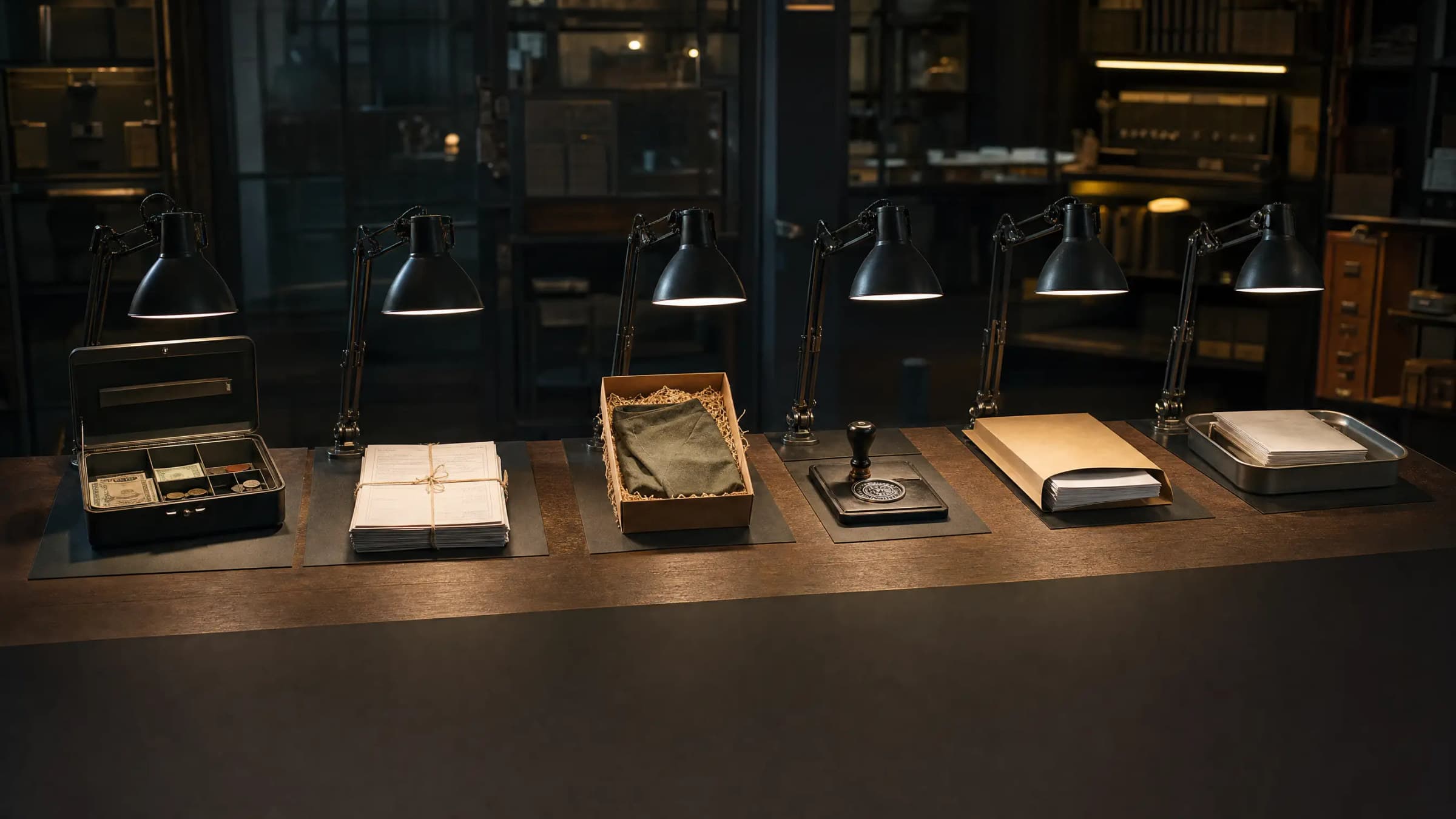 A lender inspection bench reviewing the essential pieces of a business